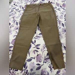 Khaki ribbed pants